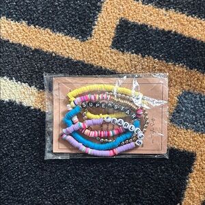 Colorful Beaded Kids Bracelets Set